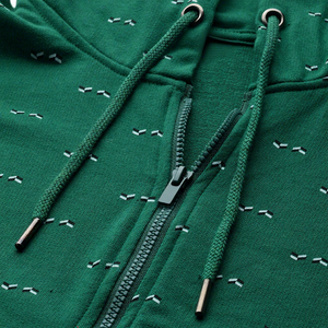 Sudadera corta con cremallera para mujer, de algodón y fibra de bambú, 270 GSM, forro polar, logotipo personalizado, ropa de marca privada - Product Image 4