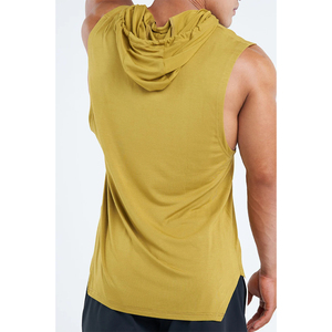 Hoodie sans manches pour homme, en coton, pour le fitness, la course à pied, la gym et l'entraînement - Product Image 6
