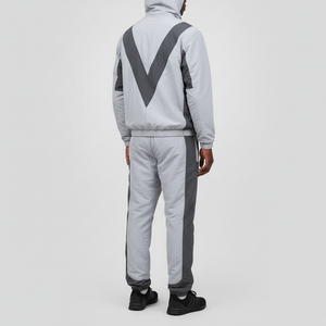 Conjunto Deportivo de 2 Piezas para Hombre, Estilo Urbano, Chaqueta Cortavientos Ligera de Nailon, Pantalones Deportivos Holgados, Estampado Ecológico, Invierno - Product Image 6