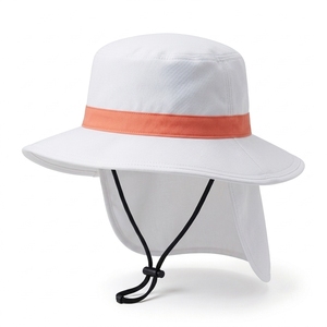 OEM Custom Sun Hats Neck Flap Wide Brim Chin Strap Bucket <b>Caps</b> ODM Low MOQ Headwear Manufacturer Factory - Product Image 4