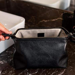 Bolsa de Cosméticos Personalizada al por Mayor para Hombre, Neceser de Viaje, Organizador de Maquillaje, Bolsa de Afeitado, Bolsas de Aseo de Cuero PU de Lujo para Hombre - Product Image 3