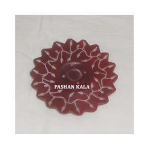 Última producción de forma redonda de alta calidad de clase alta esteatita hermosa hoja hecha a mano diseño de arte soporte de palo de incienso uso para el hogar - Product Image 2