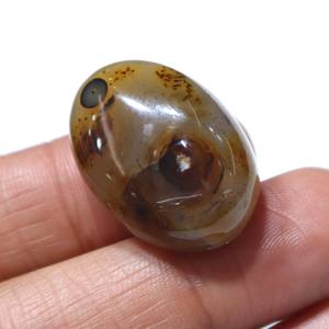 หินโมราอะเกตเจียระไนแบบหลังเบี้ยอะเกตตามธรรมชาติกำไลข้อมือหินอาเกตแบบเรียบขายส่งสำหรับหินอัญมณี - Product Image 1