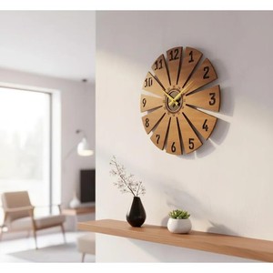 Pine Wood wooden <b>wall</b> clocks and <b>desk</b> clocks OEM Custom Wholesale | Aqdus Saleem India - Product Image 1