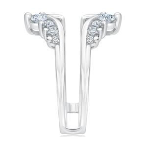 Diamant de laboratoire certifié IGI 1,50 carat, clarté VS1, couleur F, taille brillant, ensemble de fiançailles et de mariage vintage unique en or blanc 14 carats - Product Image 2