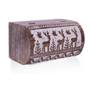 Caja organizadora de joyería de madera hecha a mano decorativa de lujo Caja DE RECUERDO DE baratija de madera de mango grande Fabricante y exportador al por mayor - Product Image 4