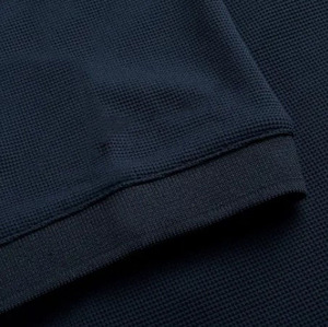 Vente directe usine – T-shirt polo homme à manches courtes, séchage rapide, couleur unie, col boutonné, logo imprimé, tricoté, vierge, personnalisable - Product Image 5