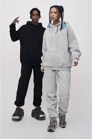 Custom Men's Streetwear Hoodie - High Quality 100% Cotton <b>Fleece</b> Plain <b>Black</b> Pullover with Pocket - Product Image 2