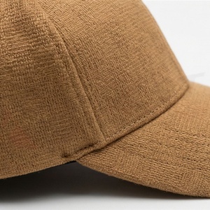 Tan Brown Suede Texture <b>Baseball</b> <b>Cap</b> <b>Plain</b> Adjustable Premium Hat Choice Outdoor Daily Quality Fit Pick Style Top - Product Image 5