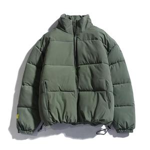 Men Stand Collar Puffer Jacket Winter Warm <b>Bubble</b> <b>Coat</b> Loose Thick Padded Outerwear Custom Wholesale Streetwear Parka Jacket - Product Image 2