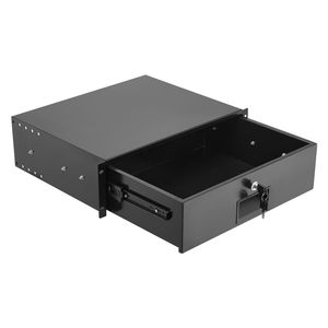 Cassetto Rack 3U Bloccabile per Server Standard da 19 Pollici, con Serratura, Capacità di Carico Massima 50 Libbre, Cassetto Scorrevole con Foro per Gestione Cavi - Product Image 1