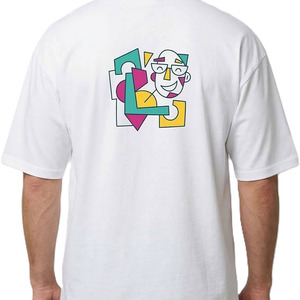 T-shirts en coton pour hommes avec logo brodé, streetwear, impression graphique au dos, fabrication de vêtements à marque privée, t-shirt en coton pour hommes - Product Image 3