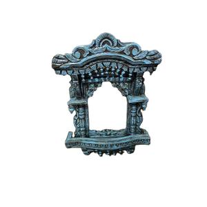 Estante de Pared de Madera Hecho a Mano (Mandir) (Diseño Tradicional Indio, Estilo Vintage y Moderno) - Product Image 2