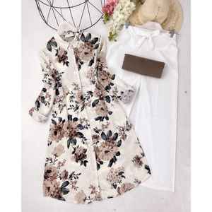 DESPIECE FIESTA TRABAJO ESTAMPADO DIGITAL KURTI CON PALAZZO BLANCO - Product Image 1