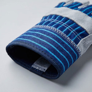 Gants de sécurité industriels en cuir de vachette pleine fleur certifiés CE, antidérapants, robustes, avec doublure en tissu de coton perforé et en polaire - Product Image 6