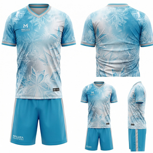 Ensemble de maillots et shorts d'entraînement pour équipes de football professionnelles, uniforme sportif respirant, MALUZA Industries - Product Image 6