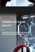 Casque de jeu sans fil supra-auriculaire, son HIFI immersif, écouteurs à armature équilibrée, 5 heures d'autonomie, longue durée de vie, DJ numérique