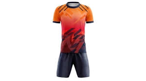 ชุดยูนิฟอร์มฟุตบอลชายแบบกำหนดเองขายส่ง เสื้อฟุตบอลและกางเกงขาสั้นแบบระบายอากาศ ผู้ผลิตชุดกีฬาสำหรับทีม - Product Image 6