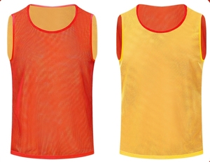 Customized Logo 100% Polyester Adult Child Soccer Team <b>Training</b> Sport <b>Bibs</b> Quick Drying Mesh Fabric Scrimmage Reversible Vest - Product Image 1