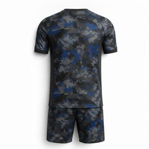 Ensemble de maillots de football sublimés à haute élasticité, personnalisables, séchage rapide, vêtements d'entraînement pour équipes de football - Product Image 3