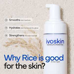 Tónico Facial en Espuma de Arroz IVOSKIN, Hidratante, Iluminador, Minimizador de Poros, PHA Natural, Antienvejecimiento, Coreano, para la Piel - Product Image 6