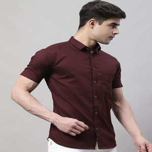 Chemises boutonnées à manches courtes pour hommes T-shirts d'été de style décontracté avec chemises boutonnées légères - Product Image 1