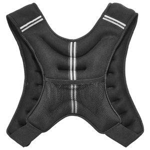 Gilet lesté réglable 20 lb avec bande réfléchissante, équipement d'entraînement corporel pour hommes et femmes, gilet lesté à boucle réglable 10 kg/30 kg - Product Image 5