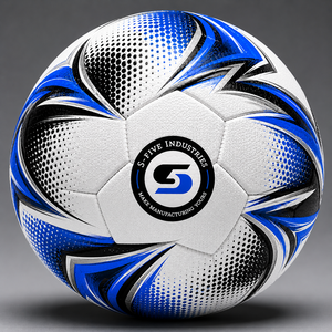 Ballon de football blanc, rouge, noir, impression numérique, ballon de football durable pour l'entraînement, ballon thermique - Product Image 3