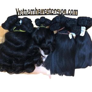 Extensiones de Cabello Humano Remy Virgen 100% de Doble Trama, Estilo Ondulado Profundo, Origen Hanói, Cabello Vietnamita a Granel, 100 Gramos - Product Image 2