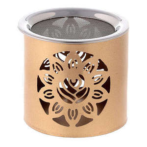 Quemador de Incienso Metálico con Marco de Alambre Negro y Cúpula Dorada, Hecho a Mano, para Uso en Todas las Estaciones, Decoración para Ramadán y Eid - Product Image 4