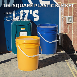 Haute qualité Folin marque Gallon vierge blanc écologique multi-usages PP plastique peinture seau poignée ISO 9001 certifié - Product Image 6