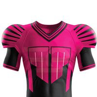 Nuevo Estilo de Uniforme de Fútbol Americano Transpirable de Color Liso, 100% Poliéster, Conjuntos de Uniformes de Fútbol Personalizables Hechos en Pakistán
