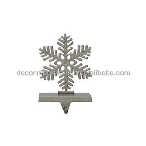 Fábrica de India, decoración navideña, mantel de Metal plateado, soportes para medias de árbol, soporte para medias de árbol de Navidad, colgador de medias - Product Image 3
