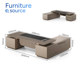 Elegante y moderno Panel de madera Escritorio de oficina Superficie de melamina MDF Lisa Uso diario profesional en la oficina Fábrica de Vietnam - Product Image 3