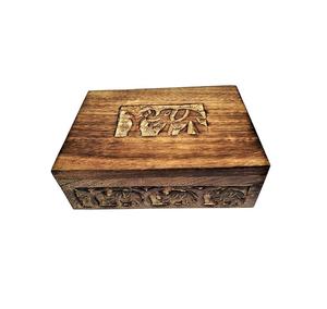 Caja de Almacenamiento de Madera con Tapa Deslizante, Tamaño Personalizado, para Organizar Joyas, Cosméticos y Accesorios - Product Image 1