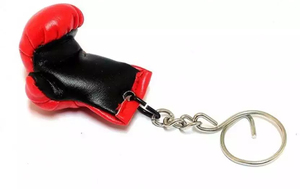 2025 Custom <b>Leather</b> Light Mini Boxing Gloves <b>Keychain</b> Letterpress Printed Simple Design High Quality Soft Gift Promotional Item - Product Image 5