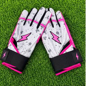 Guantes de béisbol Max Clark Signature Series con puño largo, modelo Bruce Bolt, de cuero puro, par de guantes de cuero cabretta de 0.9 mm - Product Image 2