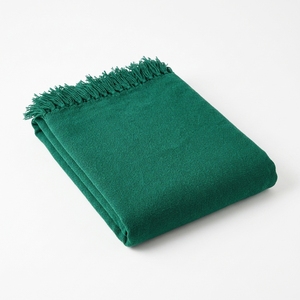 Plain Throw Green Woven Soft Fabric Solid Long Lightweight Decorative Throw <b>Blanket</b> Home Textile Scarves <b>Shawls</b> Sofa Bed Coverle - Product Image 1
