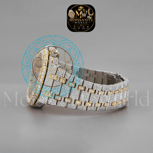 Luxury <b>Watch</b> Factory Wholesale Square Iced Out Moissanite <b>Watch</b> Quartz Waterproof Wristwatch Round Shaped Dial <b>Watch</b> for Sale - Product Image 3