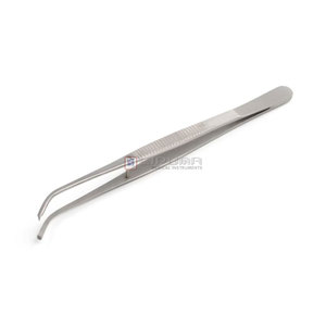 Pince à tissus manuelle Taylor Semken 12,5 cm/4,9 po, à dents encastrées 1x2, instruments chirurgicaux médicaux, norme de sécurité MOL - Product Image 1