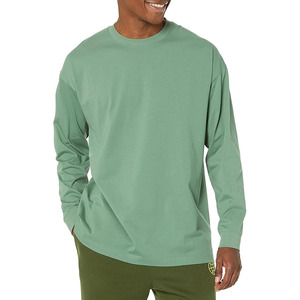 Camiseta de manga larga para hombre con bolsillo, para entrenamiento, correr al aire libre, de corte holgado y tela gruesa. - Product Image 1