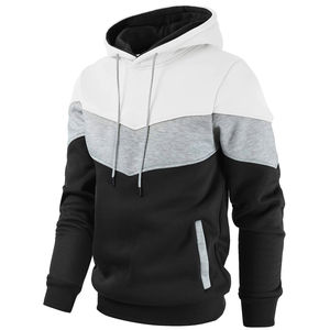 Sweat-shirt à capuche pour homme, coupe classique, respirant, en polyester et coton, style décontracté, pour l'automne - Product Image 1