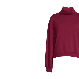 Bulk women <b>Mock</b> <b>Neck</b> T-Shirt Long Sleeve Slim Fit Soft Fabric Winter <b>Top</b> - Product Image 4