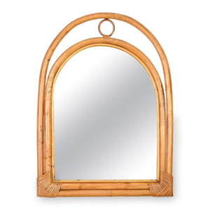 Espejo decorativo para salón de belleza, barbería, suministro al por mayor, espejos de ratán sostenibles. - Product Image 6