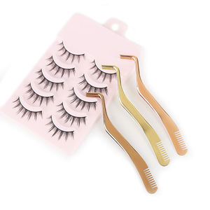 MAHFOOZ INSTRUMENTS Pinzas Profesionales para Pestañas, Aplicador de Pestañas Postizas, Herramienta para Pestañas, Peine Aplicador de Pestañas, Extensión de Pestañas - Product Image 1