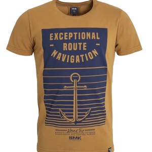 Men's Casual Crew Neck T-<b>Shirt</b> 100% Cotton Custom Printed Anti-Pilling Knitted Jersey With <b>Pocket</b> Pre-Washed Short Sleeve Jersey - Product Image 2