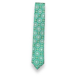 Green Floral Printed <b>Tie</b> for Men Stylish Fashion Necktie | Formal Business Wedding Party Wear Gift | OEM Bulk Supply India 2026 - Product Image 2