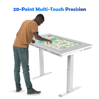 Table de jeu tactile pour l'éducation des enfants, table tactile interactive intelligente de 43 pouces pour l'enseignement