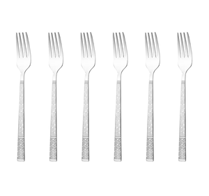 Ensemble de 6 fourchettes en acier inoxydable, finition miroir, pour desserts et gâteaux, lavables au lave-vaisselle, à prix abordable - Product Image 3