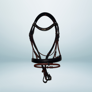 Ensemble de licous en cuir rembourrés fabriqués à la main de qualité avec bride et rênes de qualité incluses - Product Image 1